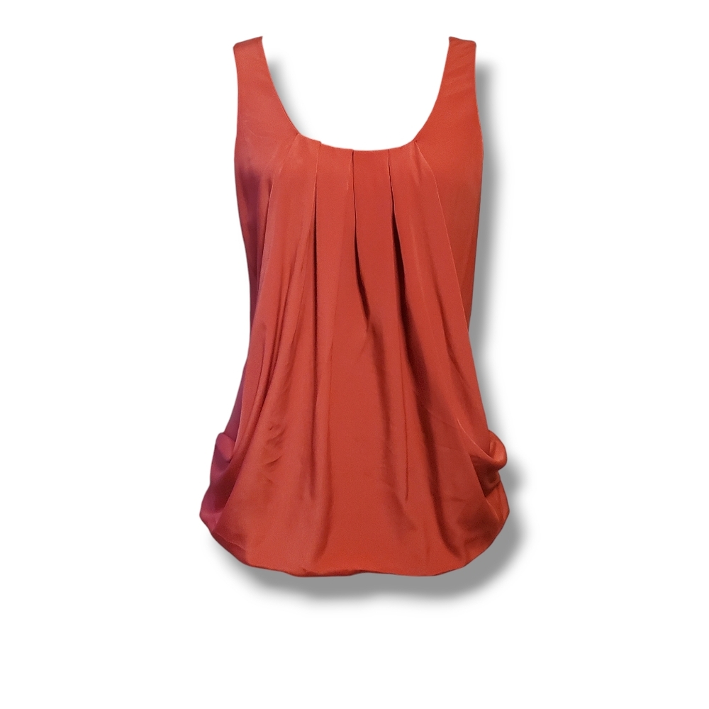 H&M Sleeveless Summer Top in Orangy Red